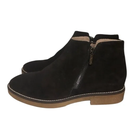 ITALEAU Italian Designer Foliona Chelsea BootsClassic Waterproof Leather Suede