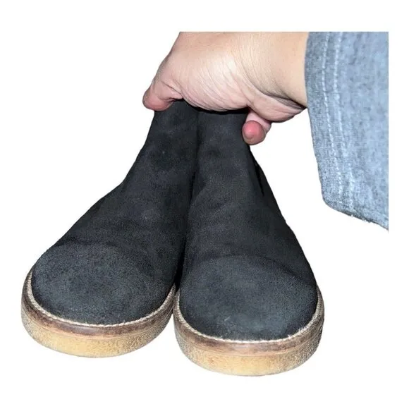ITALEAU Womens Foliana Waterproof Suede Boots Handmade in Italy Rubber
