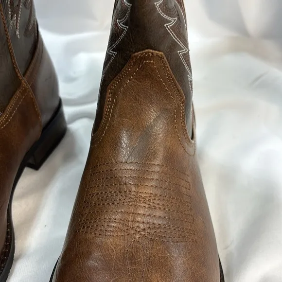 IUV Cowboy Boots ForWestern Boot Durable Classic Embroidered Square Toe  Boots