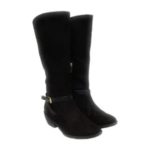 Ivanka Trump Tarilynn Tall Black Suede Riding Boots Size 6.5 Womens