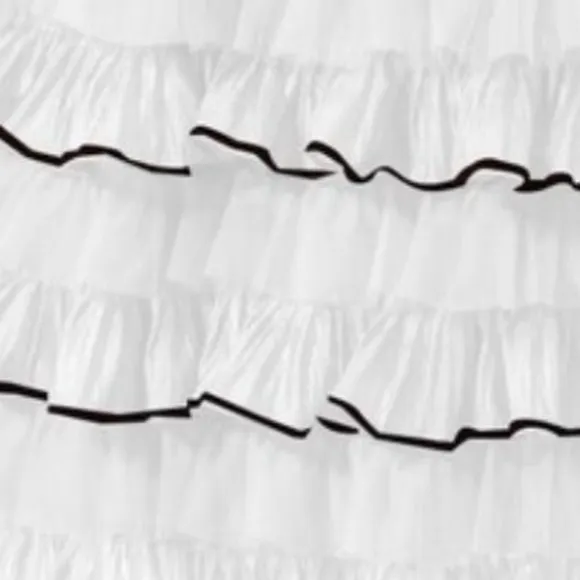Ivory Layered Ruffle Skirt