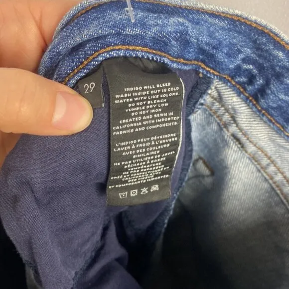 J Brand Wynne High-Rise Cropped Straight Jeans - Mimic - Size 29