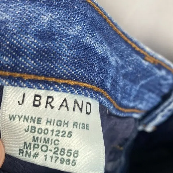 J Brand Wynne High-Rise Cropped Straight Jeans - Mimic - Size 29