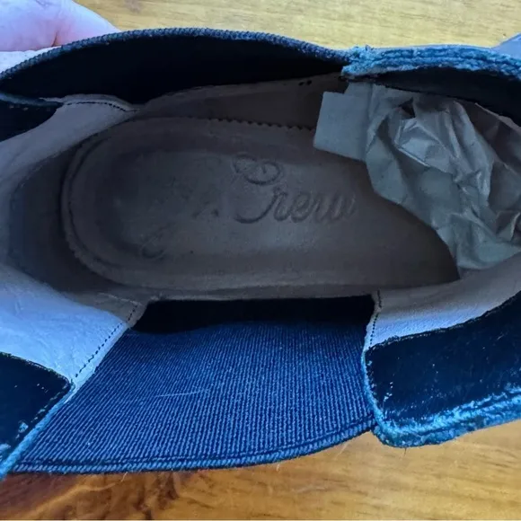 J. Crew Black Chelsea Ankle Flat Platform Pull On Boot - Size 9