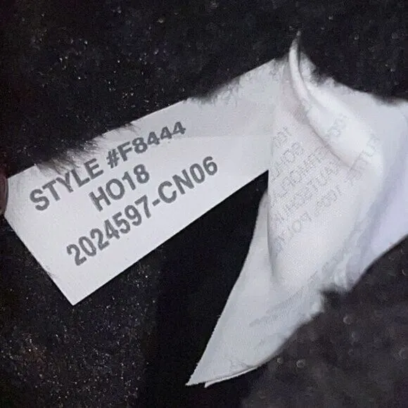 J Crew Black Leather and Nubuck Sherling Winter Ankle Boots‎ Size 7