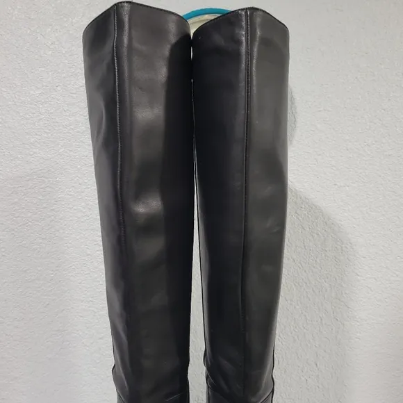 J Crew New Stevie knee-high pull-on boots in leather, New