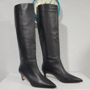 J Crew New Stevie knee-high pull-on boots in leather, New