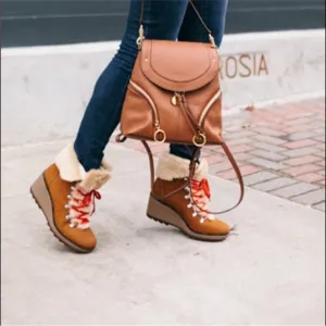 J. Crew Nordic wedge boots