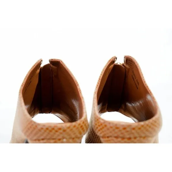 J. Renee Franca Mule Heels Faux Snakeskin Women's Sz 8.5N Shoes