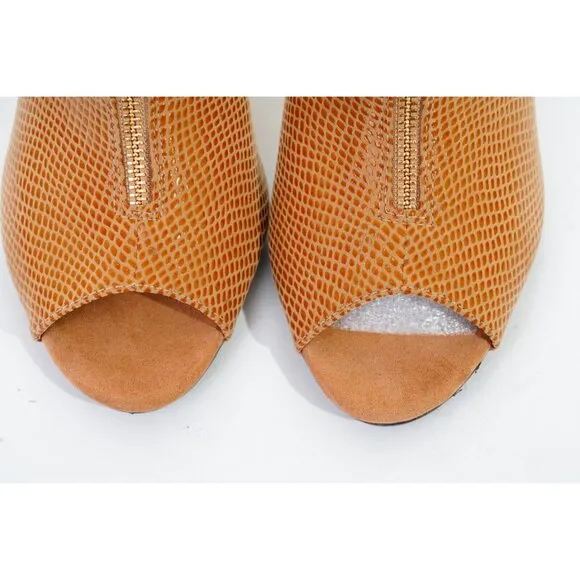 J. Renee Franca Mule Heels Faux Snakeskin Women's Sz 8.5N Shoes