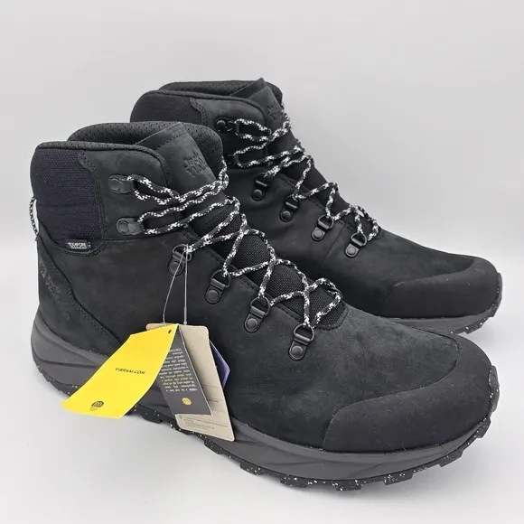 Jack Wolfskin Terraquest X Texapore Mid Hiking Shoe, Phantom (Black), Men's 14