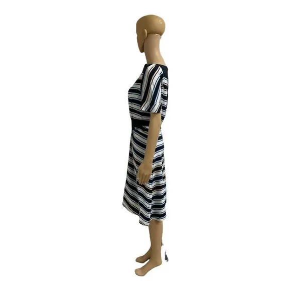 Jacobson Stripe Dress in Indigo