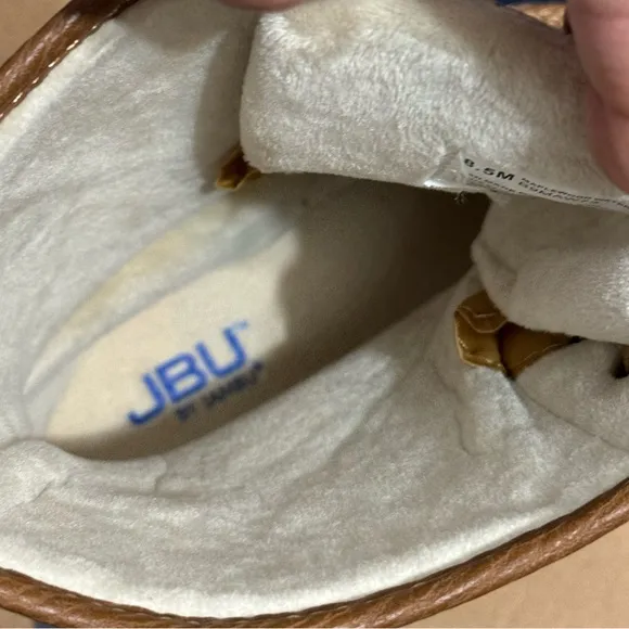 JBU BY JAMBU Maplewood Duck Rain Boots 8.5 Navy/Tan $70 Retail NWT