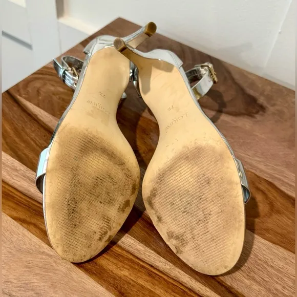 JCrew Heels in Metallic/Leather, size 7.5