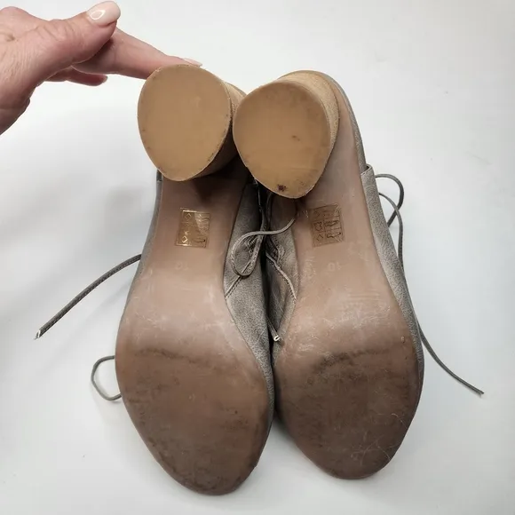 Jeffrey Campbell Covets lace up heels Open Toe Tan Size 10