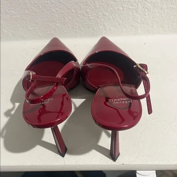 Jeffrey Campbell Red Slingback Heels