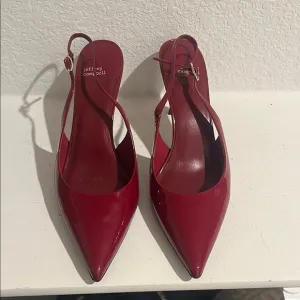 Jeffrey Campbell Red Slingback Heels