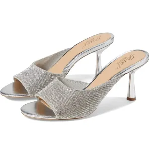 Jewel Badgley Mischka Allison Silmet Silver Women's Heels size 7.5 BNIB