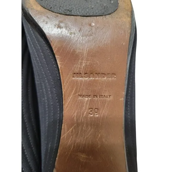 Jil Sander Black Heels Size 39 (8.5 US) Made In Italy
