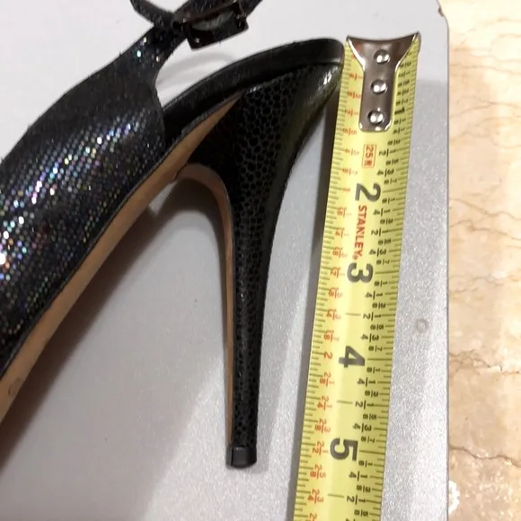 Jimmy Choo Black Iridescent Stilettos