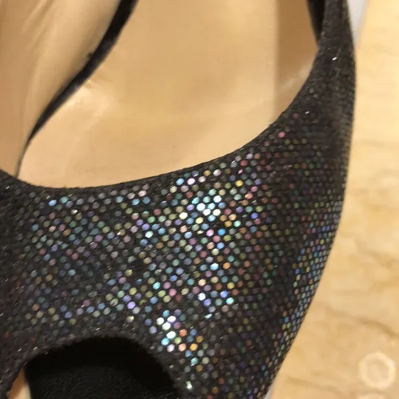 Jimmy Choo Black Iridescent Stilettos