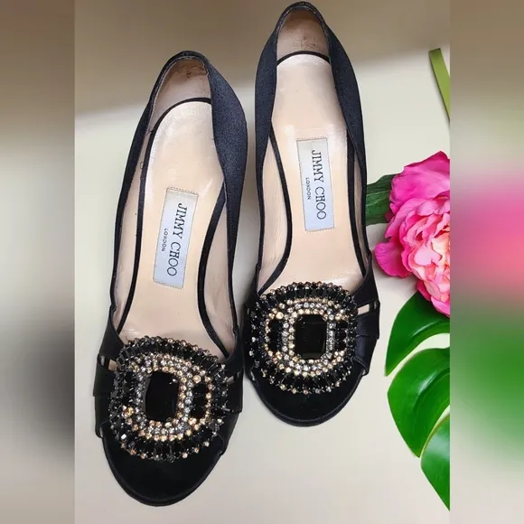 Jimmy Choo🔥Christmas Special!🎁Black stain Fresco heel