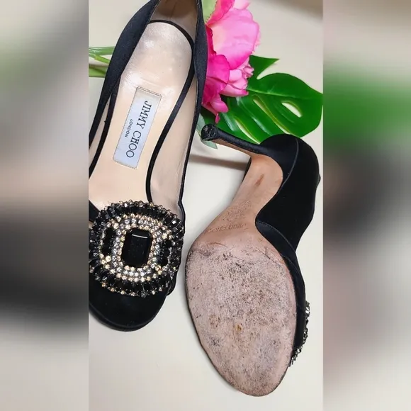 Jimmy Choo🔥Christmas Special!🎁Black stain Fresco heel