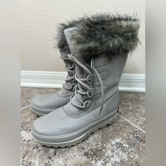 Joan Of Arctic Next Suede, Leather &amp; Faux Fur Waterproof Winter Boots size 10