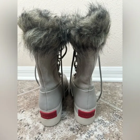 Joan Of Arctic Next Suede, Leather &amp; Faux Fur Waterproof Winter Boots size 10