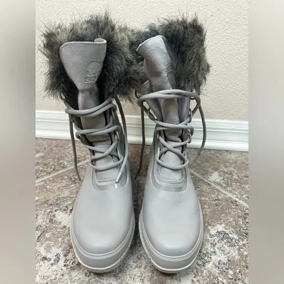 Joan Of Arctic Next Suede, Leather &amp; Faux Fur Waterproof Winter Boots size 10