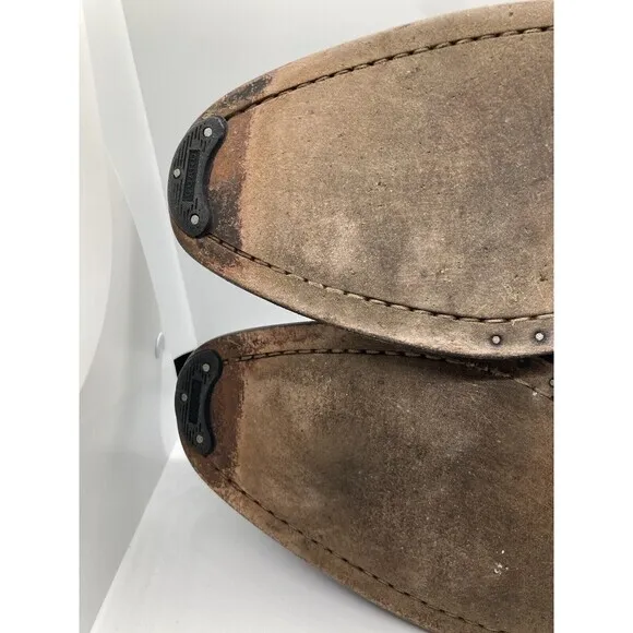 John Varvatos Mens Sz 12 M Brown Leather Chelsea‎ Long Wing Brouge Ankle Boots