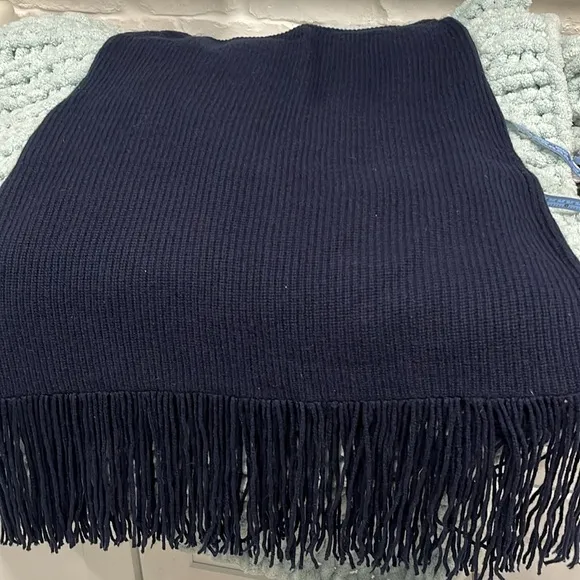 Johnny Was Isadora Navy Fringe Skirt