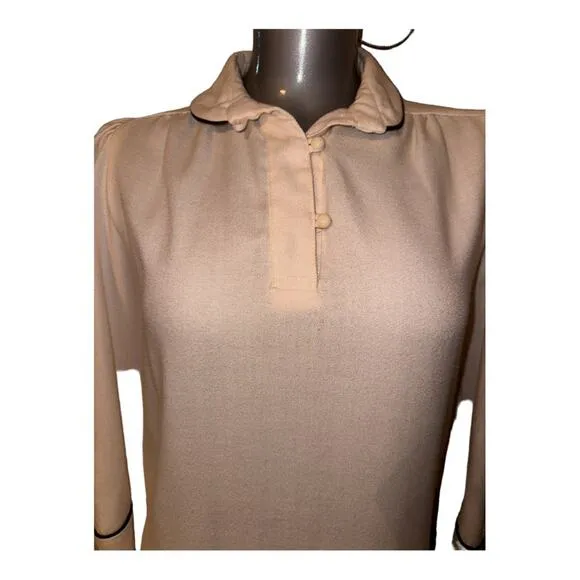 JOSEPH RIBKOFF Vintage Dropped Waist Long Sleeve Dress Missing Size Tag