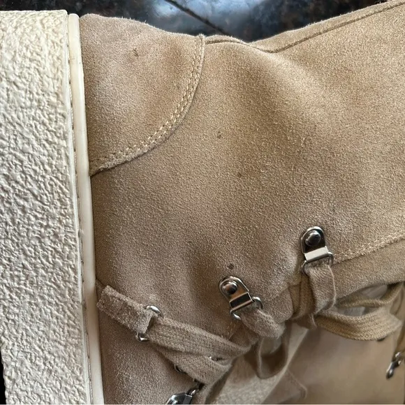 J/SLIDES NYC J Slides leather Faux Fur Lined Bolt Boots 6.5