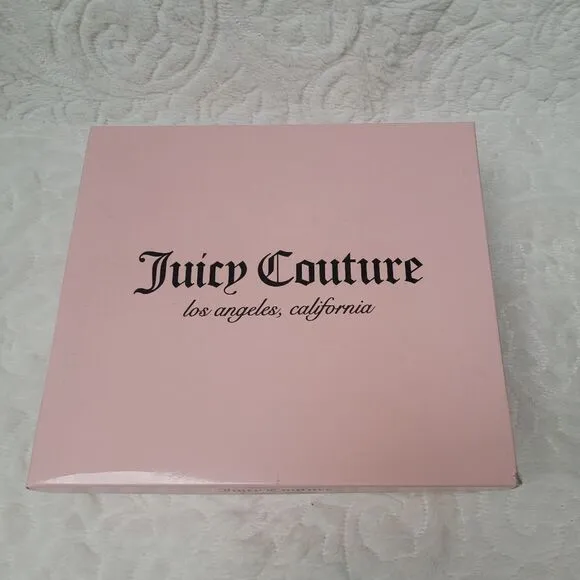 Juicy Couture Ankle Booties Black Patent Leopard Faux Fur Indulgence 7 New OOS