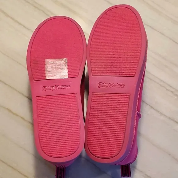 Juicy Kerri Furry Pink Boots Size 7