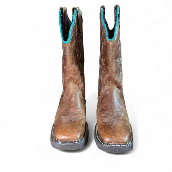 Justin Boots Women's Ladies Gypsy Turquoise GY2900 Western Boots size 7.5