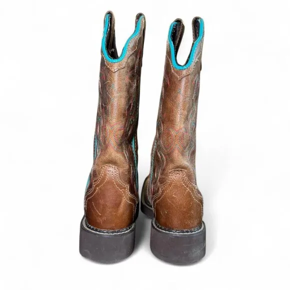 Justin Boots Women's Ladies Gypsy Turquoise GY2900 Western Boots size 7.5