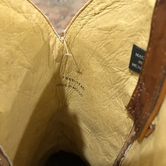 Justin Marbled Chestnut Brown Deerlite Cowboy Boots