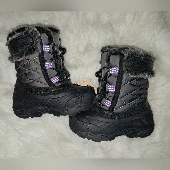 Kamik Black, Purple and Gray Winter Boots
