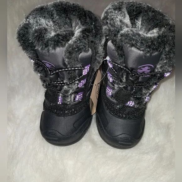 Kamik Black, Purple and Gray Winter Boots