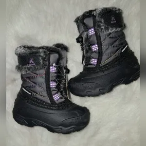 Kamik Black, Purple and Gray Winter Boots