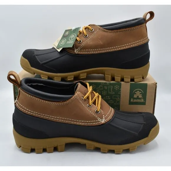 Kamik Mens Size 8 Yukon 3 Tan Waterproof Duck Shoes