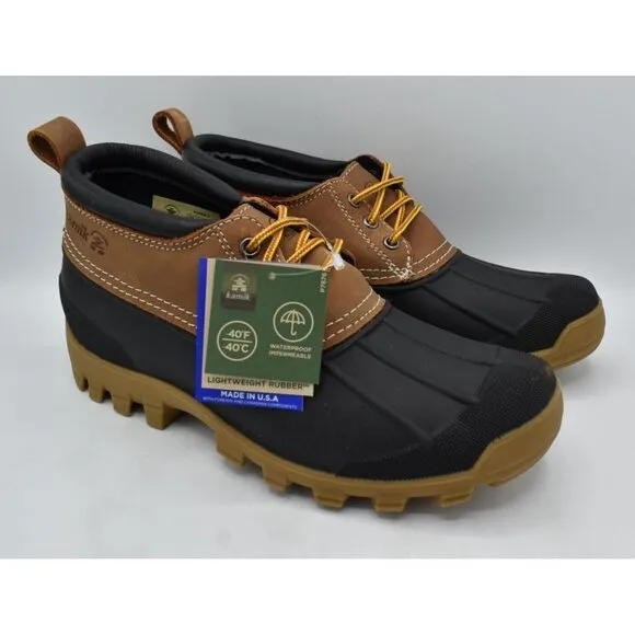 Kamik Mens Size 8 Yukon 3 Tan Waterproof Duck Shoes