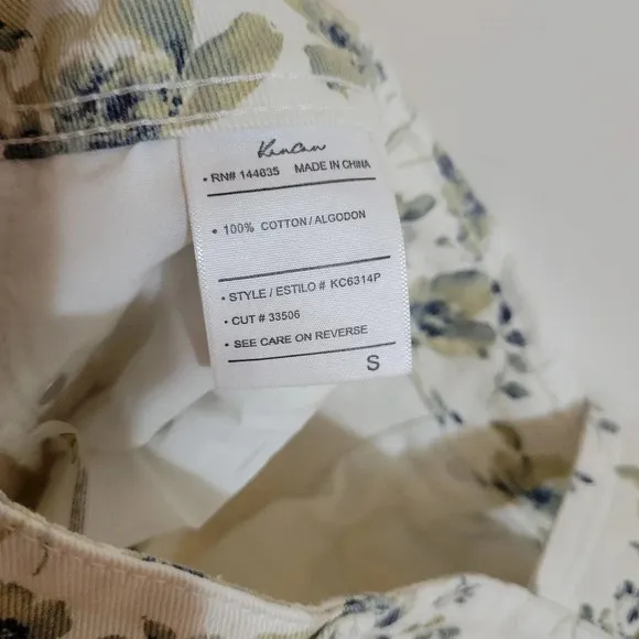 KanCan Paisle High Rise Button Down Spring Floral Overalls Size Small
