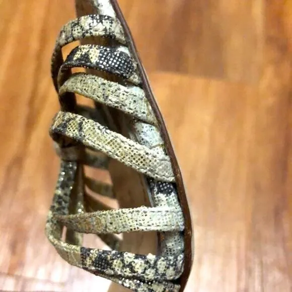 Kate Spade 2005 Sparkle Snakeskin Heels Size 5.5