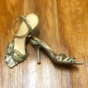 Kate Spade 2005 Sparkle Snakeskin Heels Size 5.5
