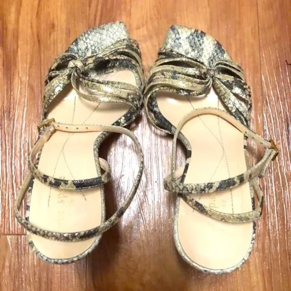 Kate Spade 2005 Sparkle Snakeskin Heels Size 5.5