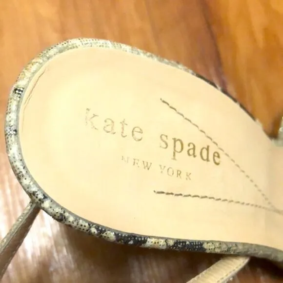 Kate Spade 2005 Sparkle Snakeskin Heels Size 5.5