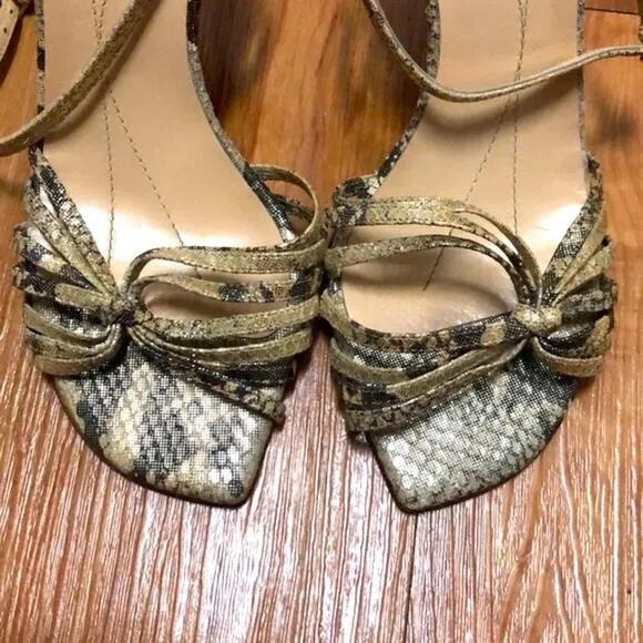 Kate Spade 2005 Sparkle Snakeskin Heels Size 5.5